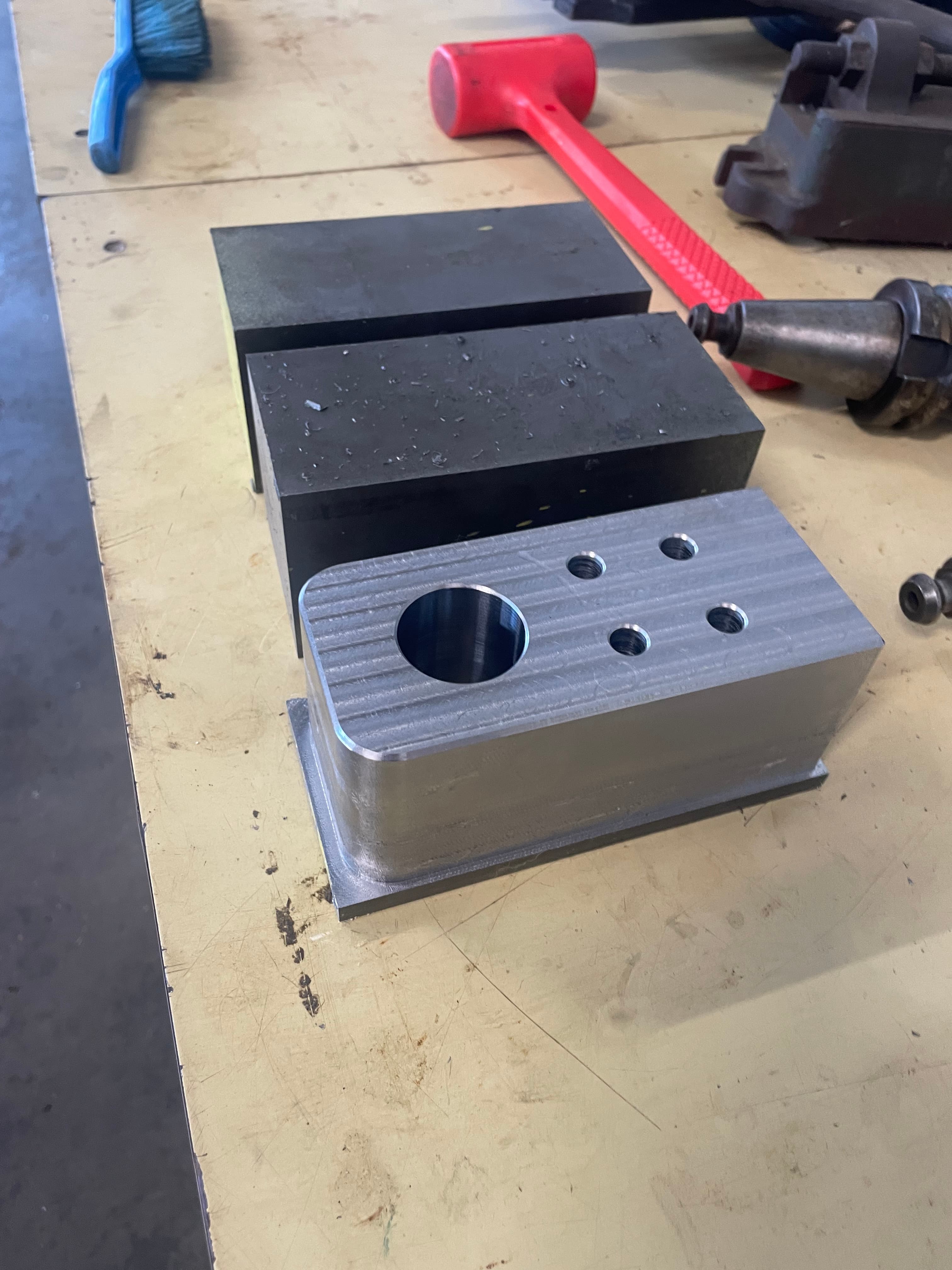 Precision milled aluminium component